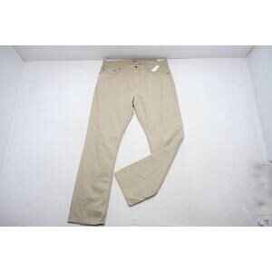 Old Navy Straight Khaki Pants Tan 5 Pocket Casual Mens Sz 36 x 32 NWT
